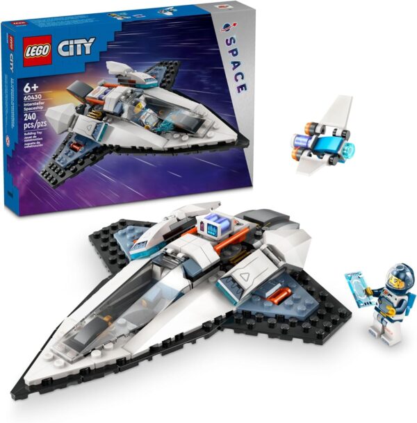 LEGO City Interstellar Spaceship Toy for Kids, Creative Play Space Toy, Building Set with Spacecraft Model, Drone, and Astronaut Figure, Building Toy for Boys, Girls and Kids Ages 6 and Up, 60430 - For Sale - Price