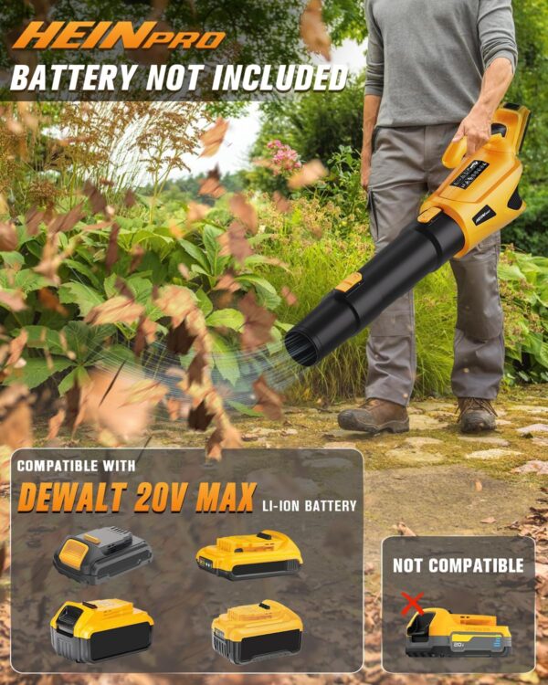 20V Cordless Leaf Blower and 22 Inch Hedge Trimmer Combo Compatible with DEWALT 20V MAX Battery (No Battery and Charger) - Image 2