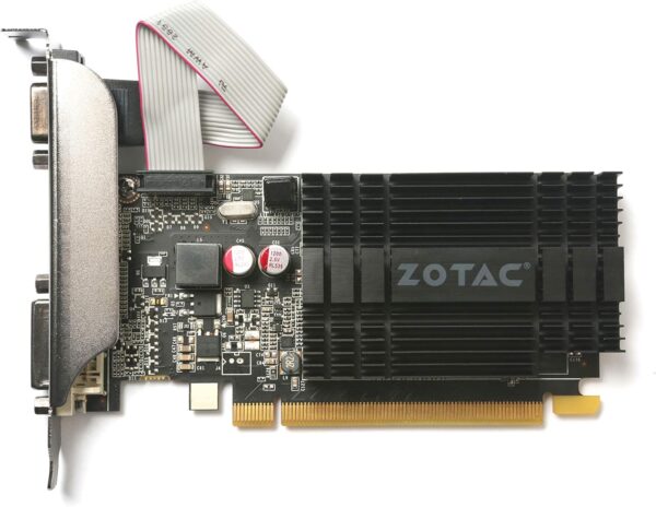 ZOTAC GeForce GT 710 2GB DDR3 PCI-E2.0 DL-DVI VGA HDMI Passive Cooled Single Slot Low Profile Graphics Card (ZT-71302-20L) - For Sale - Price - Image 2