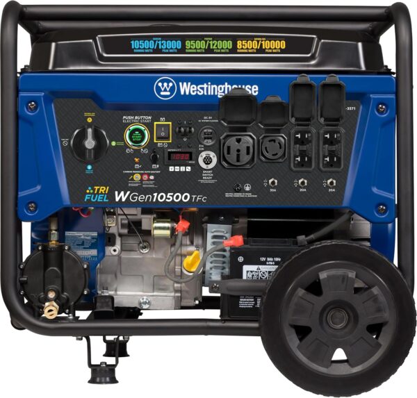 Westinghouse Outdoor Power Equipment 13500 Peak Watt Tri-Fuel Home Backup Portable Generator, Remote Electric Start, Transfer Switch Ready, Gas, Propane, and Natural Gas Powered For Sale - Price - Image 10