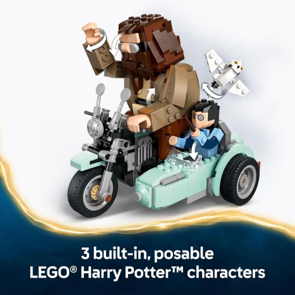 LEGO Harry Potter Hagrid & Harry's Motorcycle Ride Building Toy - Kids Motorcycle Toy for Boys and Girls, Harry Potter Fans, Ages 9+ - Gift Idea for Birthdays - 76443 - For Sale - Price - Image 4