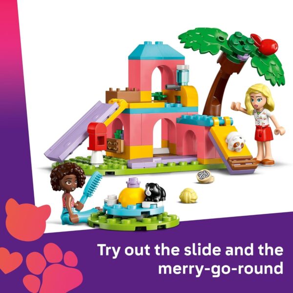 LEGO Friends Guinea Pig Playground - Building Toy Pretend Play Set for Kids, Girls and Boys, Ages 5+ - with 2 Minidolls and 2 Animal Toys - Gift Idea for Birthdays - 42640 - For Sale - Price - Image 3