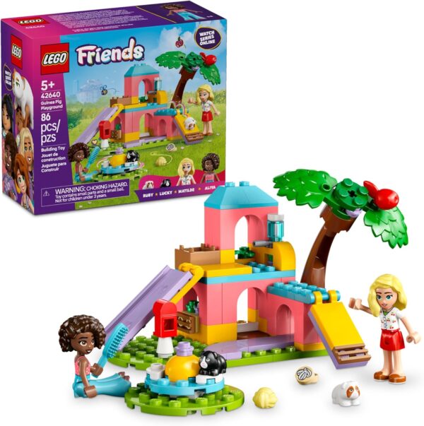 LEGO Friends Guinea Pig Playground - Building Toy Pretend Play Set for Kids, Girls and Boys, Ages 5+ - with 2 Minidolls and 2 Animal Toys - Gift Idea for Birthdays - 42640 - For Sale - Price