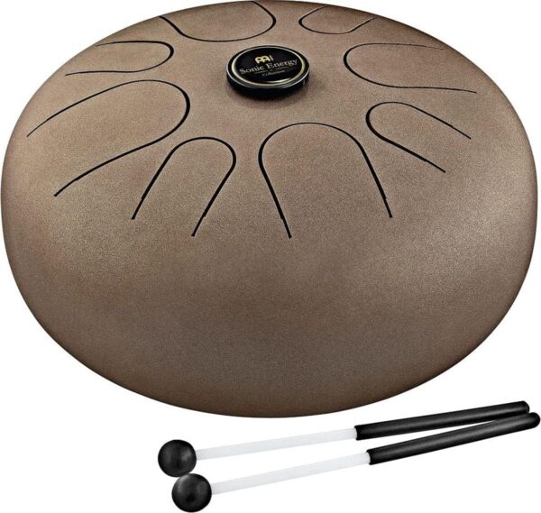 Meinl Sonic Energy Steel Tongue Drum 8 Notes 16" with Mallets, Bag — Sound Healing Instrument for Musical Education, Meditation, ASMR, Yoga - For Sale - Price