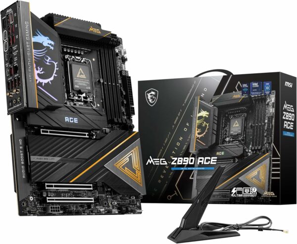 MSI MEG Z890 ACE Gaming Motherboard (Support Core Ultra Series 2 Intel Processors, LGA 1851, DDR5, PCIe 5.0, M.2, SATA, 10Gbps LAN, USB Type-C, Wi-Fi 7, Bluetooth 5.4, Thunderbolt 4, ATX) - For Sale - Price