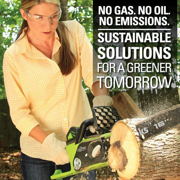 Greenworks 40V 16" Brushless Cordless Chainsaw, 4.0Ah Battery and Charger Included - For Sale - Price - Image 10