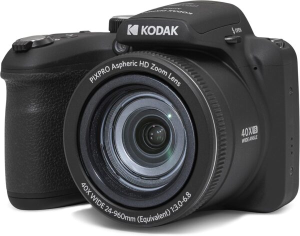 KODAK PIXPRO AZ405-BK 20MP Digital Camera 40X Optical Zoom 24mm Wide Angle Lens Optical Image Stabilization 1080P Full HD Video 3" LCD Vlogging Camera (Black) - For Sale - Price