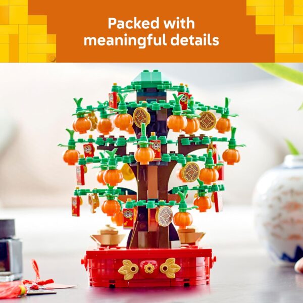 LEGO Money Tree - Lunar New Year Building Toy - Kids Chinese Culture Learning and Educational Toy for Boys and Girls, Ages 9+ - Holiday Decorations for Table - 40648 - For Sale - Price - Image 3