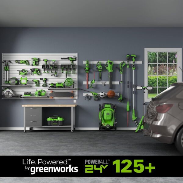 Greenworks 48V (2 x 24V) 17" Cordless (Push) Lawn Mower (125+ Compatible Tools), (2) 4.0Ah Batteries and Dual Port Rapid Charger Included - For Sale - Price - Image 3