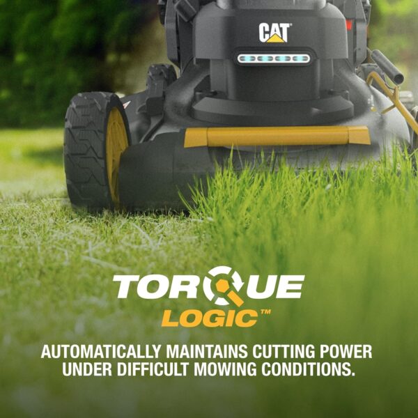 Cat DG670 60V 21” Cordless Lawn Mower 3-In-1 Cutting Modes, Brushless Lawn Mower with TorqLogic, Easy-Adapt Walk-Behind Push Lawn Mower – Battery & Charger Included - For Sale - Price - Image 4