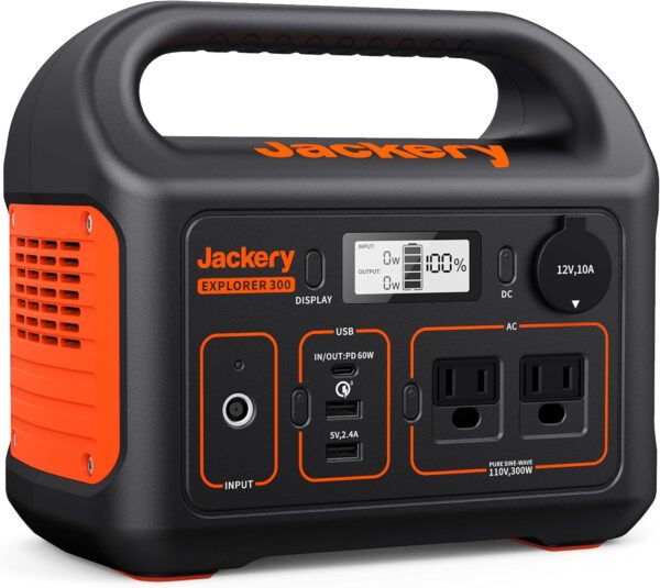 Jackery Portable Power Station Explorer 300, 293Wh Backup Lithium Battery, Solar Generator for Outdoors Camping Travel Hunting Blackout (Solar Panel Optional) - For Sale - Price