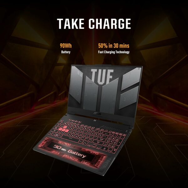 ASUS TUF Gaming A15 Gaming Laptop, 15.6” FHD 144Hz, 100% sRGB Display, GeForce RTX 4050, AMD Ryzen 7 7435HS, 16GB DDR5, 512GB PCIe SSD, Wi-Fi 6, Windows 11, FA507NUR-AS73 - For Sale - Price - Image 6