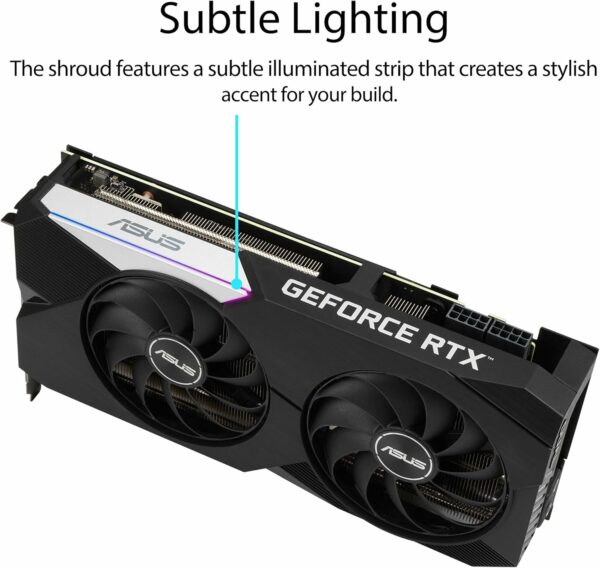 ASUS Dual NVIDIA GeForce RTX 3070 V2 OC Edition Gaming Graphics Card (PCIe 4.0, 8GB GDDR6 Memory, LHR, HDMI 2.1, DisplayPort 1.4a, Axial-tech Fan Design, Dual BIOS, Protective Backplate) (Renewed) - For Sale - Price - Image 5