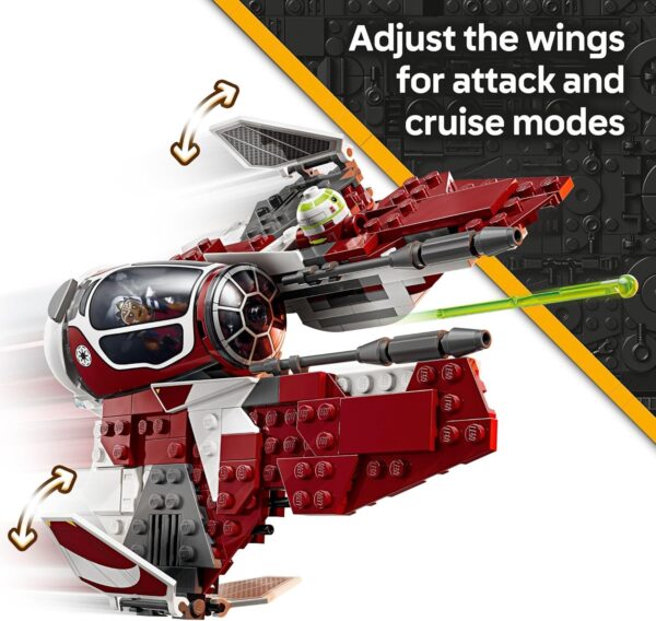 LEGO Star Wars: The Clone Wars Ahsoka's Jedi Interceptor Spaceship Building Toy - Kids Star Wars Toy for Boys and Girls, Ages 8+ - Gift Idea for Birthdays - 75401 - For Sale - Price - Image 3