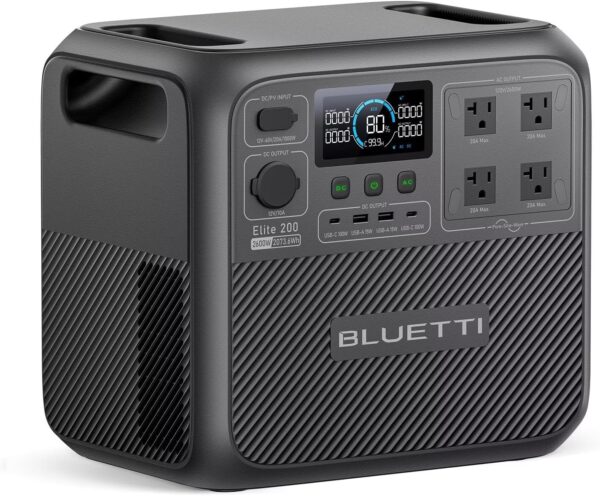 BLUETTI Elite 200 V2 Portable Power Station, 2073.6Wh LiFePO4 Battery Backup w/ 4 2600W AC Outlets (3900W Power Lifting), 17-Year Lifespan, Solar Generator for Camping, Off-grid, Power Outage - For Sale - Price