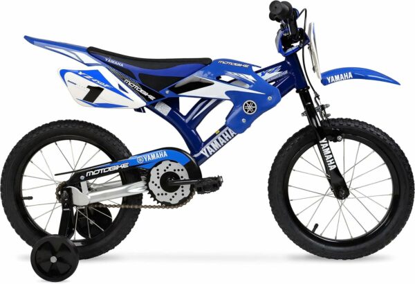 Yamaha 16 Inch Motocross Style Bike for Kids | Coaster Brake, Detachable Training Wheels | Safe Pedal Powered Bicycle for Toddlers Ages 4-8 | Great for Boys & Girls - For Sale - Price