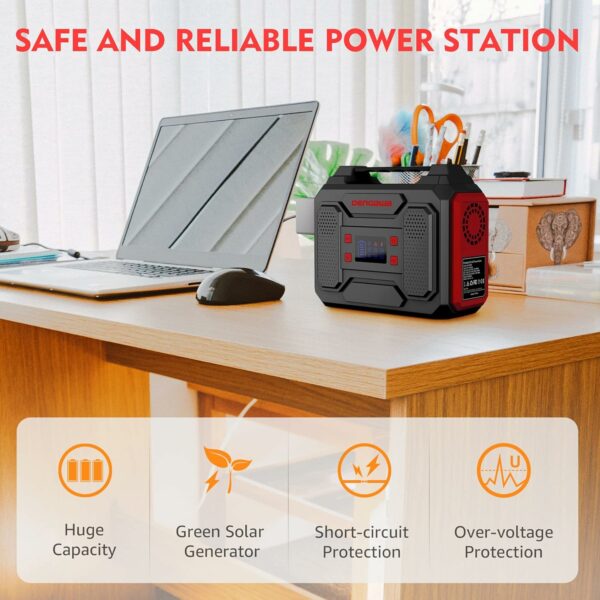 Portable Power Bank with AC Outlet 250Wh, Solar Generator Power Bank, 250W Portable Power Station,110V Small Portable Generator for Home Use Camping Emergency Hunting Outdoor - For Sale - Price - Image 7