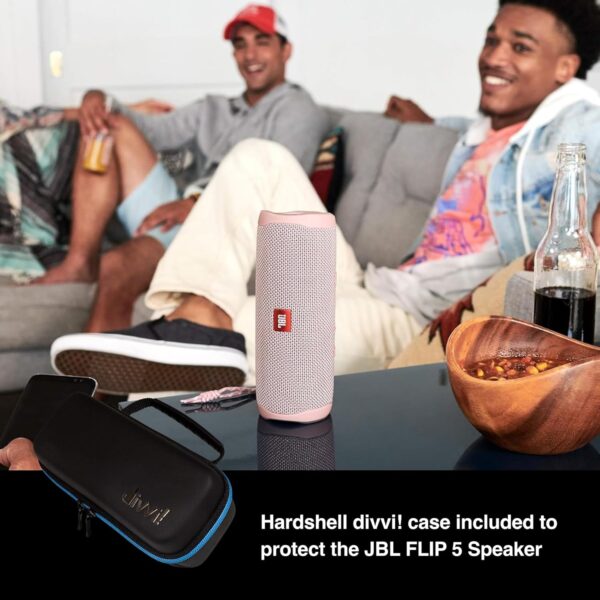 JBL Flip 5 (Black) + Bundle with divvi! Protective Hardshell Case - For Sale - Price - Image 2