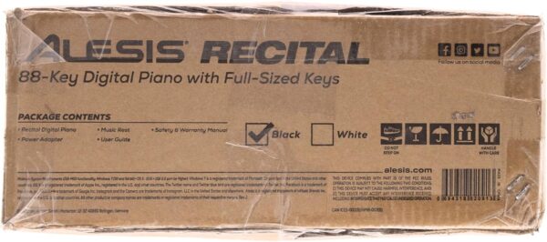 Alesis Recital – 88 Key Digital Piano Keyboard with Semi Weighted Keys, 2x20W Speakers, 5 Voices, Split, Layer and Lesson Mode, FX and Piano Lessons - For Sale - Price - Image 20