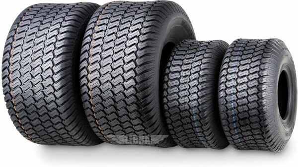 WANDA (Set 4) 15X6-6 & 20X8-8 Lawn Mower Tractor Cart Turf Tires 4 Ply-13016/13035 - For Sale - Price