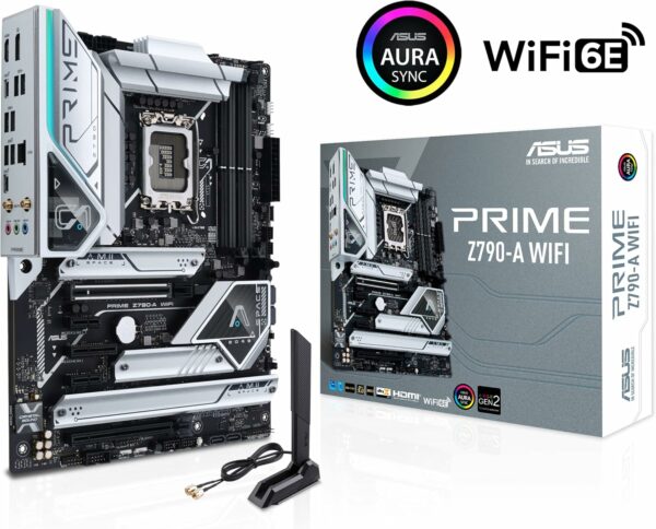 ASUS Prime Z790-A WiFi 6E LGA 1700(Intel®13th&12th) ATX Motherboard (16+1 DrMOS, PCIe 5.0,DDR5,4X M.2 Slots,2.5 Gb LAN,USB 3.2 Gen 2 Front Panel Type-C, Thunderbolt™ 4/USB4, DP) (Renewed) - For Sale - Price - Image 5