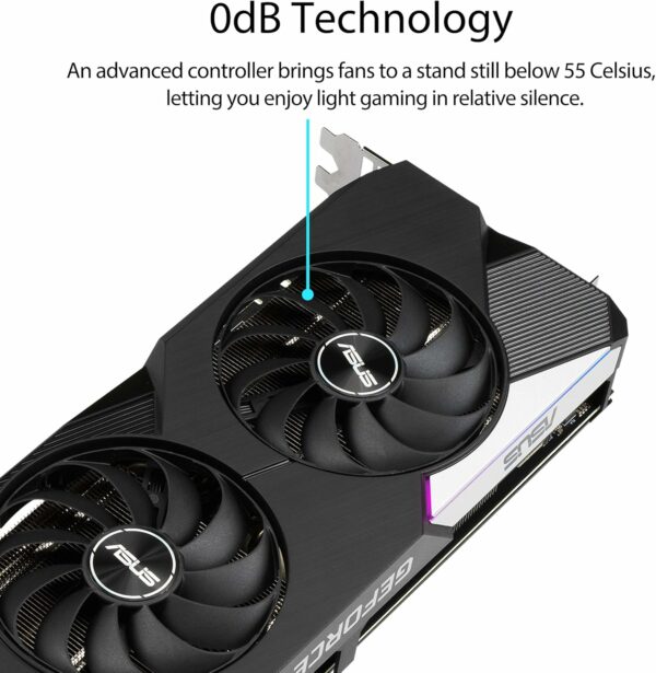 ASUS Dual NVIDIA GeForce RTX 3070 V2 OC Edition Gaming Graphics Card (PCIe 4.0, 8GB GDDR6 Memory, LHR, HDMI 2.1, DisplayPort 1.4a, Axial-tech Fan Design, Dual BIOS, Protective Backplate) (Renewed) - For Sale - Price - Image 4