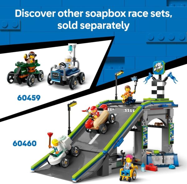 LEGO City Airplane vs. Hospital Bed Race Car Pack Toy - Building Toy for Kids, Boys and Girls, Ages 5+ - Gift for Birthdays and Holidays - Includes 2 Minifigures - 60459 - For Sale - Price - Image 6