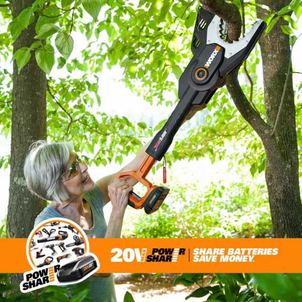 Worx 20V JawSaw Cordless Chainsaw Power Share - WG320 (Battery & Charger Included) - For Sale - Price - Image 7