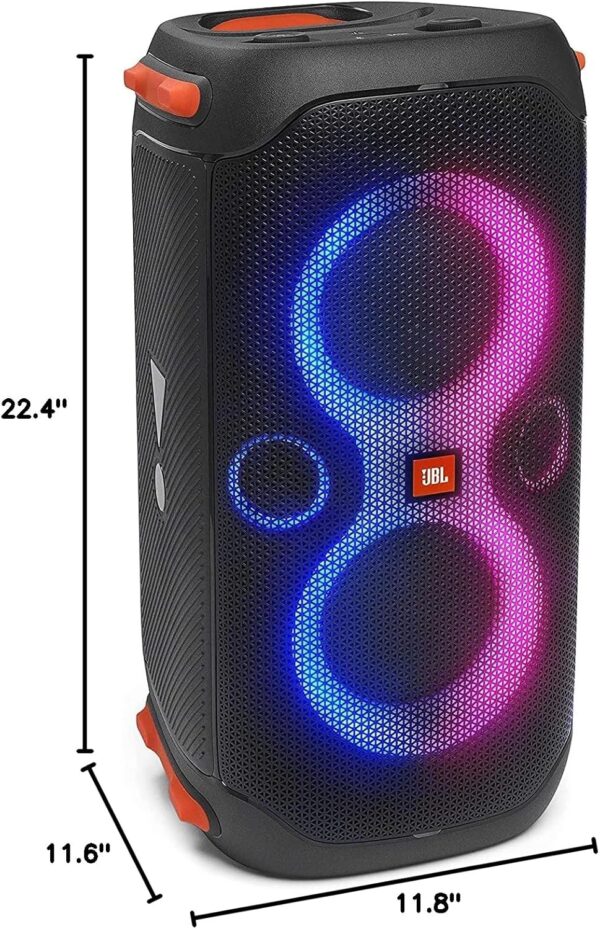 JBL PartyBox 110 - Portable Party Speaker with Built-in Lights, Powerful Sound and deep bass, Black - For Sale - Price - Image 8