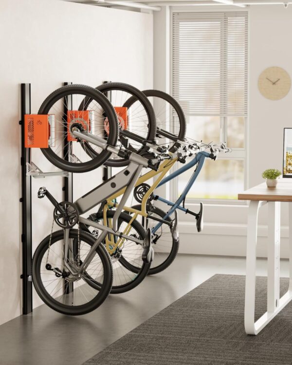 monTEK Automatic Lift Electric Bike Rack – Fits 24-29" Tires, Heavy-Duty Vertical Wall Rack for Bicycles (Up to 71 lbs) - Effortless Lifting, Easy Install - Space-Saving Storage for Garage, Shed - For Sale - Price - Image 6