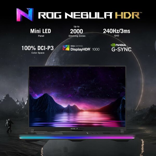 ASUS ROG Strix Scar 16 (2024) Gaming Laptop, 16” Nebula HDR 16:10 QHD 240Hz/3ms, 1100 nits, Mini LED Display, GeForce RTX 4080, Intel Core i9-14900HX, 32GB DDR5, 1TB SSD, Windows 11 Pro, G634JZR-XS96 - For Sale - Price - Image 5