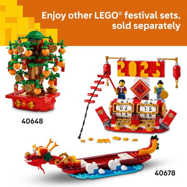 LEGO Money Tree - Lunar New Year Building Toy - Kids Chinese Culture Learning and Educational Toy for Boys and Girls, Ages 9+ - Holiday Decorations for Table - 40648 - For Sale - Price - Image 7