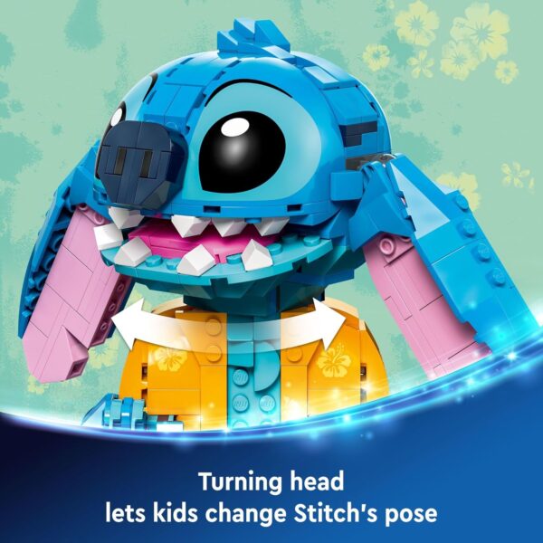 LEGO Disney Stitch Toy Building Kit, Disney Toy for 9 Year Old Kids, Buildable Figure with Ice Cream Cone, Fun Disney Gift for Girls, Boys and Lovers of The Hit Movie Lilo and Stitch, 43249 - For Sale - Price - Image 4