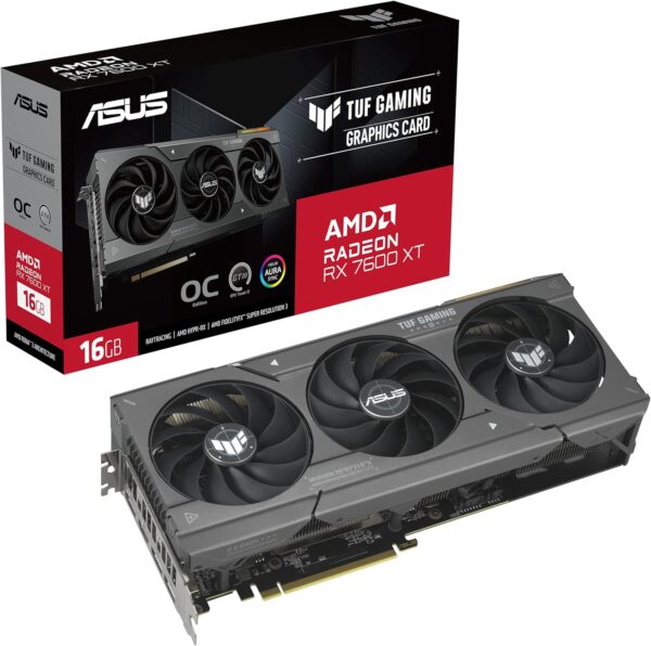 ASUS TUF Gaming Radeon™ RX 7600 XT OC Edition 16GB GDDR6 Graphics Card (AMD RDNA™ 3, PCIe 4.0, HDMI 2.1, DisplayPort 2.1, Axial-tech Fan Design, Auto-Extreme Technology, GPU Tweak III, and More) - For Sale - Price