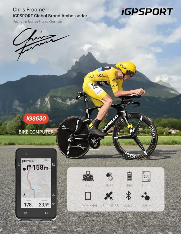 iGPSPORT iGS630 GPS Bike Computer, 2.8‘’ Map Navigation iClimb Training Function MTB Wireless Cycling Computer GPS Unit IPX7 Waterproof - For Sale - Price - Image 9