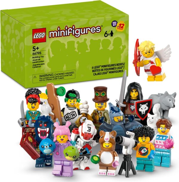 LEGO Minifigures Series 27 6 Pack - Multipack of Collectible Figures for Kids, Boys and Girls, Ages 5+ - Mystery Blind Box of 12 Possible Minifigures - Gift Idea for Birthdays or Events - 66795 - For Sale - Price