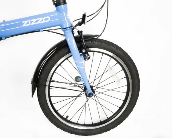 ZiZZO Via 20” Folding Bike-Lightweight Aluminum Frame Genuine Shimano 7-Speed 26lb - For Sale - Price - Image 5