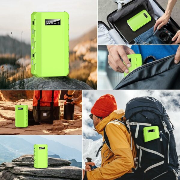 Portable Power Bank with Panel, 24000mAh Portable Power Station with 30W Solar Panel, Lithium Battery Power 110V/88Wh AC, DC, USB QC3.0 for Home Camping Emergency Backup - For Sale - Price - Image 8