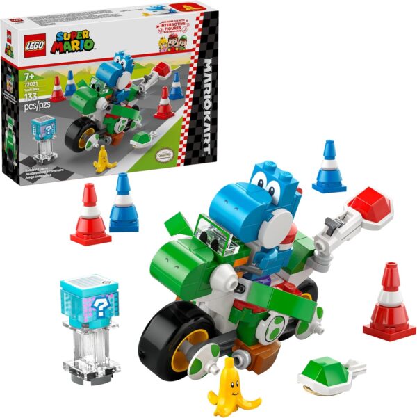 LEGO Super Mario: Mario Kart Yoshi Bike - Building Toy Set for Kids, Boys and Girls, Ages 7+ - Mario Kart Toy for Fans with Blue Yoshi - Gift Idea for Birthdays - 72031 - For Sale - Price