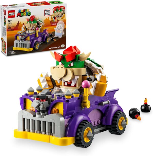 LEGO Super Mario Bowser’s Muscle Car Expansion Set, Collectible Bowser Toy for Kids, Gift for Boys, Girls and Gamers Ages 8 and Up, 71431 - For Sale - Price