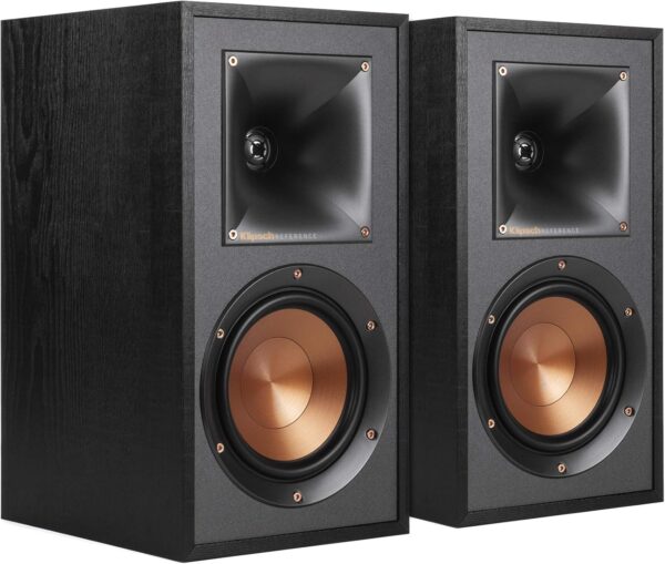 Klipsch R-41M Powerful Detailed Bookshelf Home Speaker Set of 2 Black - For Sale - Price