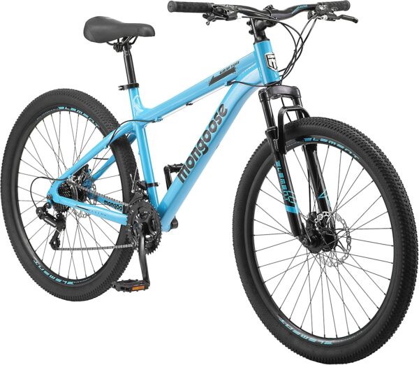 Grafton Mountain Bike for Adult and Youth Men and Women, 24/26 / 27.5-Inch Wheel Options, 21-Speed Trigger Shifter, Aluminum Frame, Front Suspension, Mechanical Disc Brakes - For Sale - Price