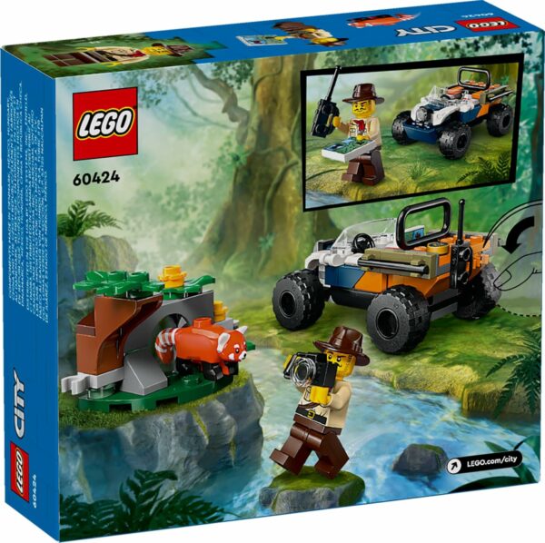 LEGO City Jungle Explorer ATV Red Panda Mission Car Toy, Fun Summer Toy for Kids Ages 6 and Up, Jungle Explorer Minifigure & Animal Figure Included, Outdoor Toy Gift Idea for Adventure Fans, 60424 - For Sale - Price - Image 7