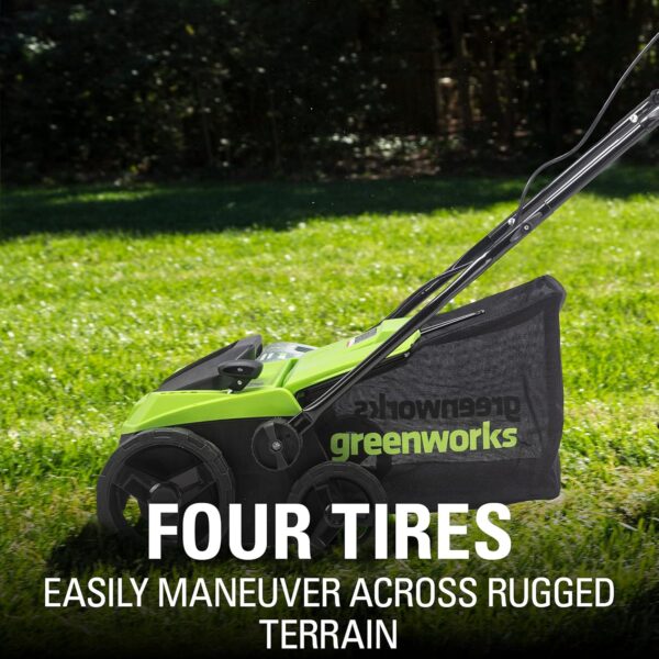 Greenworks 13 Amp 14-Inch Corded Dethatcher / Scarifier, DT13B00 - For Sale - Price - Image 10