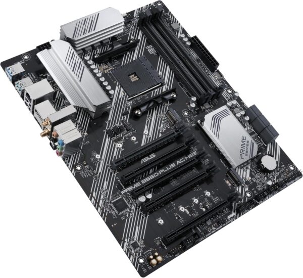 ASUS Prime B550-PLUS AC-HES AMD AM4 (3rd Gen Ryzen) ATX Motherboard (Dual M.2, PCIe4.0, WIFI5, 1Gb Ethernet, SATA 6 Gbps, USB 3.2 Gen 2 Type-C, Front USB 3.2 Gen 1 Type-C and CEC Tier II Ready) - For Sale - Price - Image 5