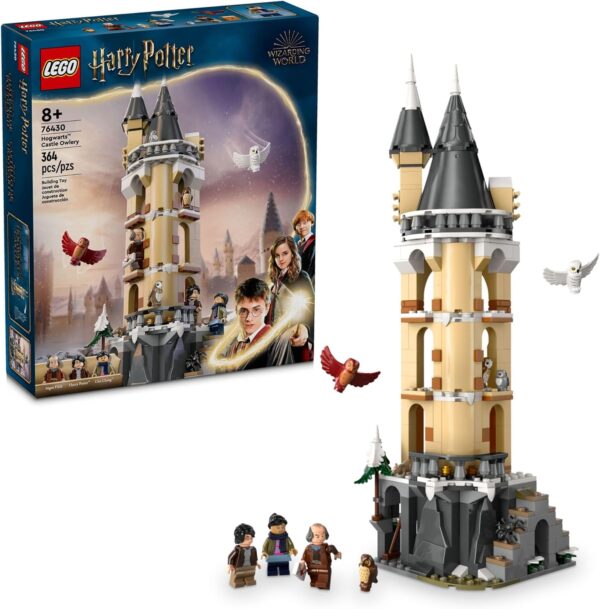 LEGO Harry Potter Hogwarts Castle Owlery Toy, Wizarding World Fantasy Toy for Girls and Boys, Harry Potter Castle Playset with 3 Characters, Birthday Gift Idea for Kids Ages 8 and Up, 76430 - For Sale - Price