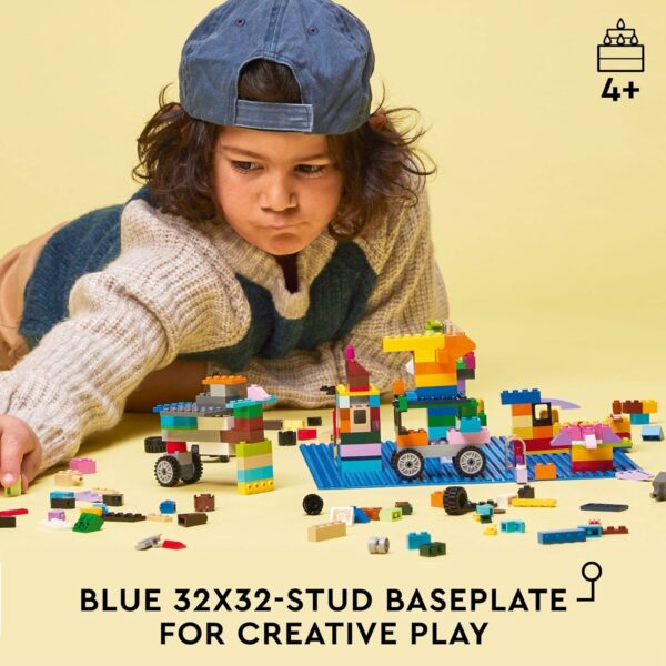 LEGO Classic Blue Baseplate Square 32x32 Stud Foundation to Build, Play, and Display Brick Creations, Great for Ocean and Water Landscapes, 11025 - For Sale - Price - Image 2