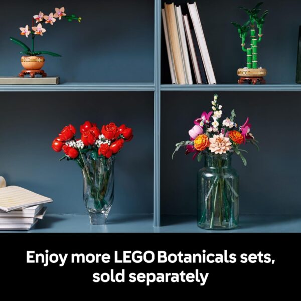 LEGO Botanicals Pretty Pink Flower Bouquet Building Set for Adults - Artificial Flowers for Home Decor, Centerpieces for Tables - Colorful, Unique Gift for Her & Him - 10342 - For Sale - Price - Image 8