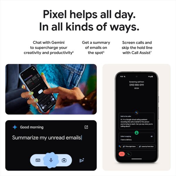 Google Pixel 8a - Unlocked Android Phone with Google AI, Advanced Pixel Camera and 24-Hour Battery - Obsidian - 128 GB - For Sale - Price - Image 4