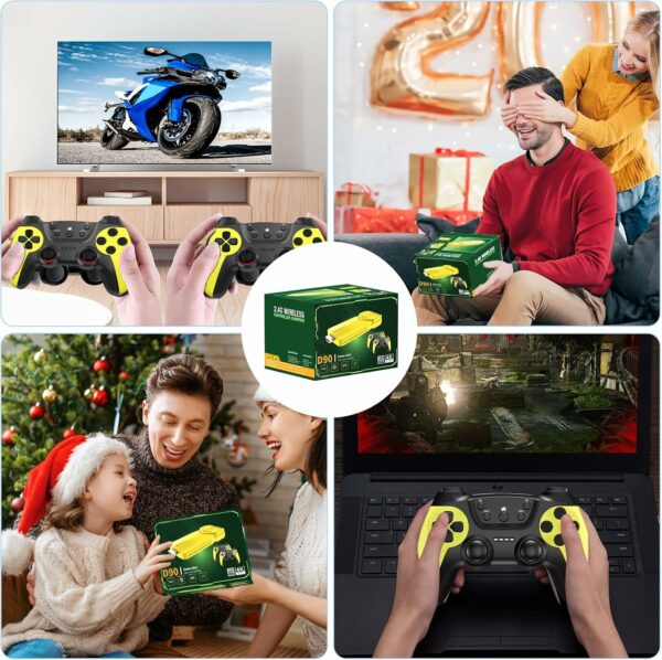 30000+ Retro Gaming Console,Wireless Retro Game Stick, ,Revisit Classic Retro Play Plug and Play Video Game Stick,HD HDMI TV Game Stick,Premium Competitive Dual Controllers Yellow - For Sale - Price - Image 6